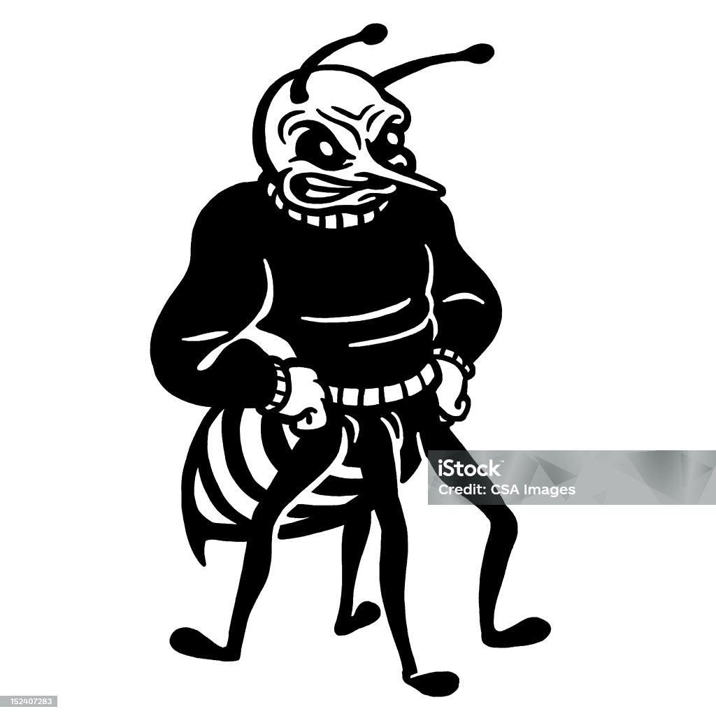 Hornet portant un pull - Illustration de Frelon libre de droits