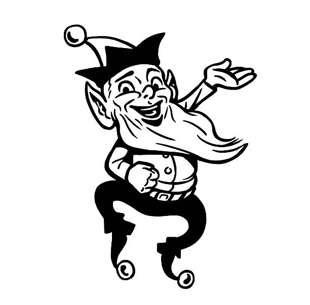 ilustrações, clipart, desenhos animados e ícones de saltar elfo - gremlin