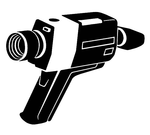 vintage 8 mm video camera - 8mm stock-grafiken, -clipart, -cartoons und -symbole