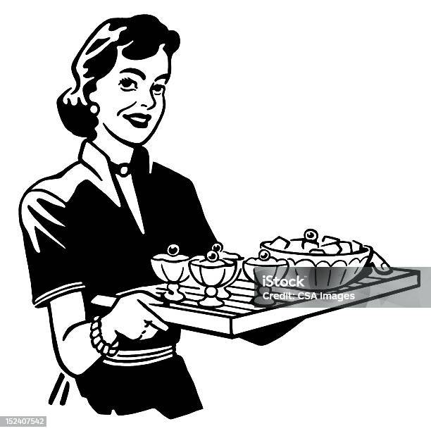 여자 쥠 용지함 음식 가정 생활에 대한 스톡 벡터 아트 및 기타 이미지 - 가정 생활, 가정 주부, 그릇