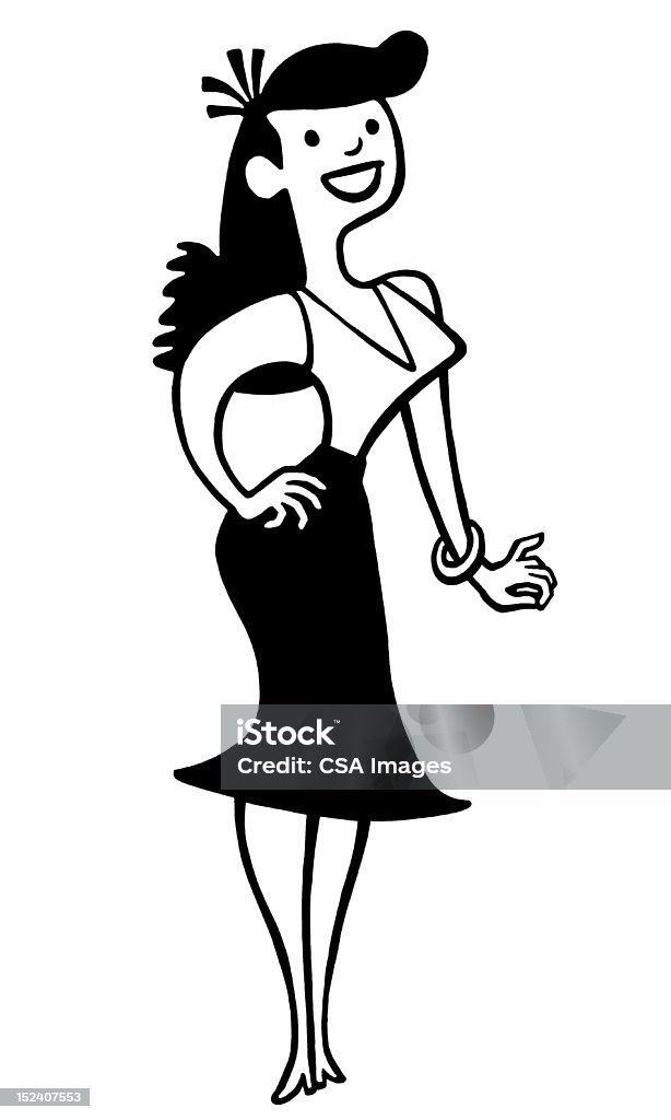 Esculpido Mulher - Royalty-free Adulto Ilustração de stock