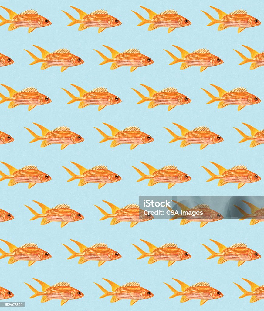 Goldfish Patterns Goldfish Pattern Stock Illustration - Download Image Now - Fish ...
