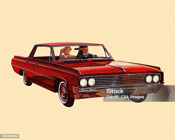 ビンテージ赤車 - レトロ調のベクターアート素材や画像を多数ご用意 - レトロ調, クラシックカー, 古風