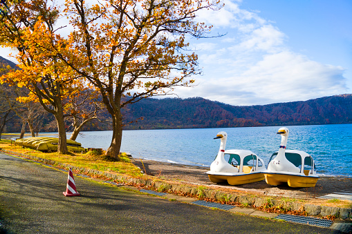 Lake Towada in autumn, Aomori prefecture, Tohoku, Japan.