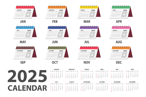 Ilustrasi Vektor Kalender 2025 Kalender Bulanan Klasik Sederhana Untuk Tahun 2025 Dengan Clipart Ilustrasi Vektor Kalender 2025 Kalender Bulanan Klasik Sederhana Untuk Tahun 2025 Dengan Clipart