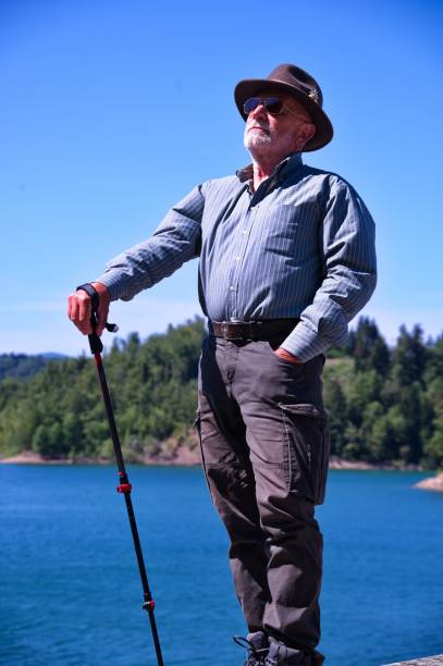 istock Senior man in hunting clothes 1524288594
