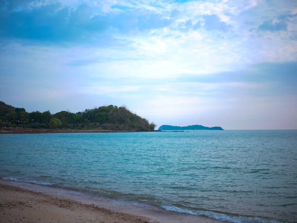 istock A beautiful beach of sand there are small round pebbles . 1524305581