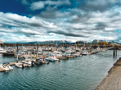 The beauty of Homer, Alaska is stunning. As the seasons begin to change spring weather gives a sense of impending storms to the Homer Sound.