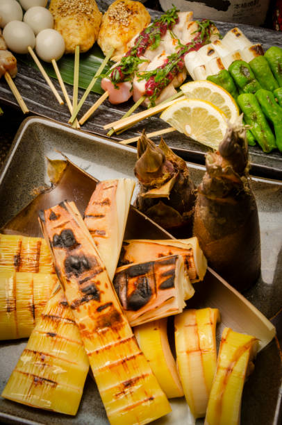 istock Grilled bamboo shoots in spring cooking 1524355844
