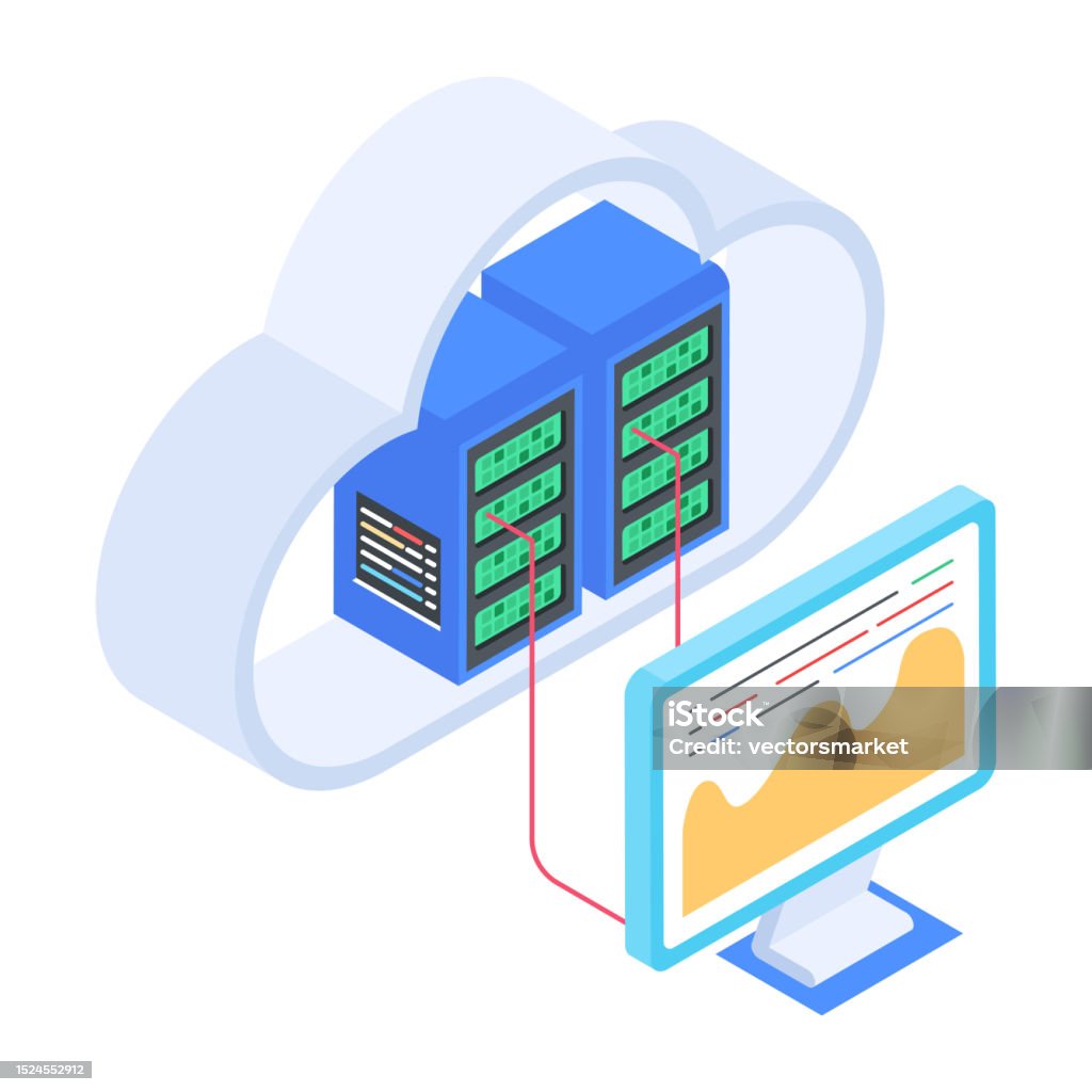 Db Server Images Database Web Hosting Server And Cloud Management Isometric Stock ...