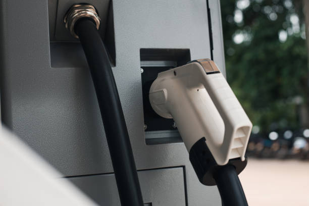 istock Electric vehicle charging station 1524585348