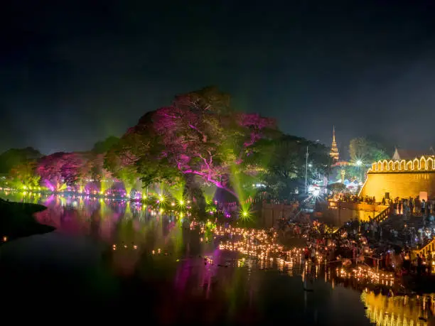 Loy Krathong Lamphun City