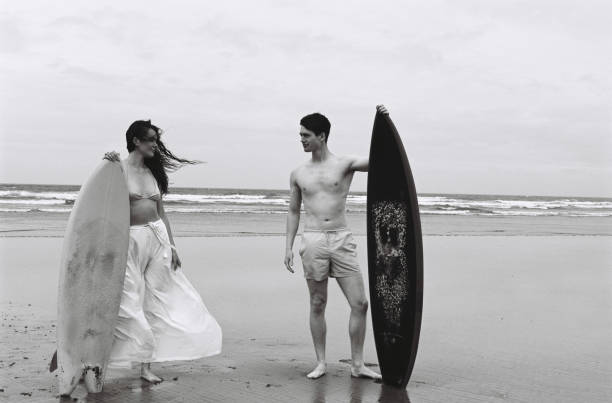 istock Windy surfers on the beach 1524606334