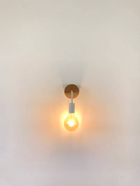istock Electric lamp on with wall 1524858321