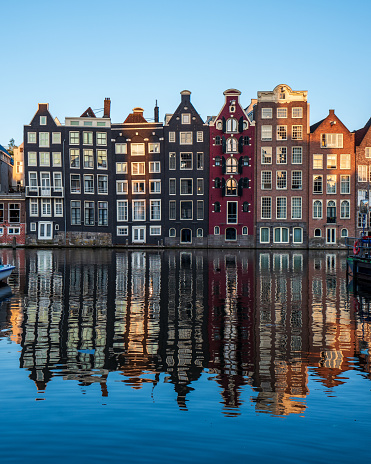 Houses at the canal in Amsterdam