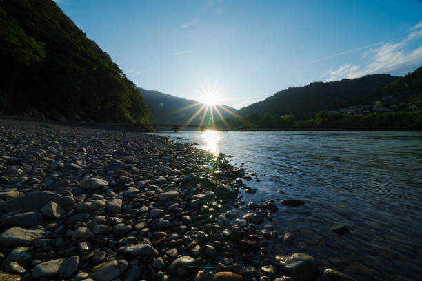 istock A subsidence bridge over the Shimanto River 1524933096