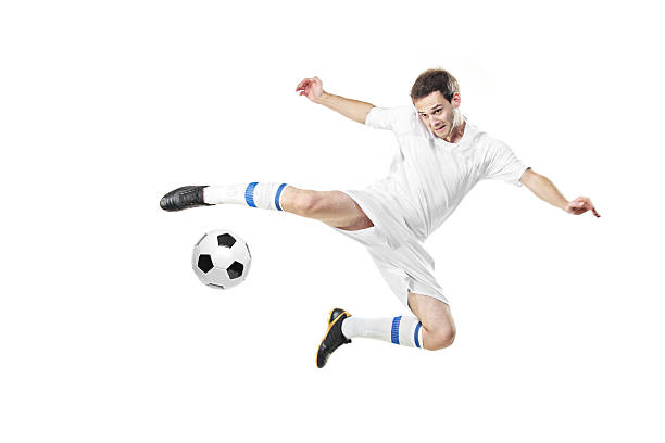 istock Soccer player with a ball in action 152493773