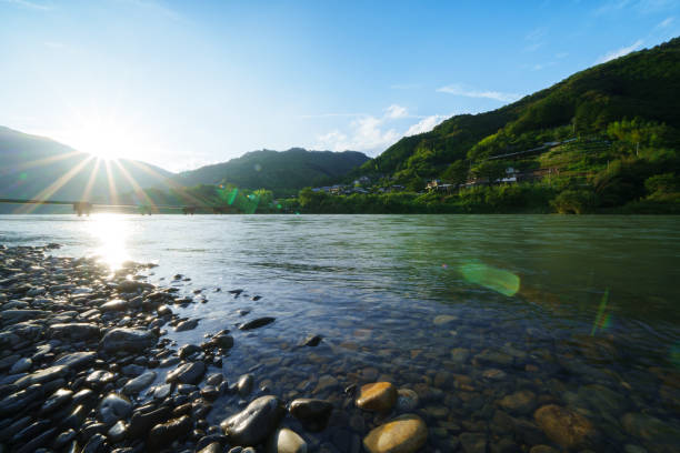 istock A subsidence bridge over the Shimanto River 1524938496