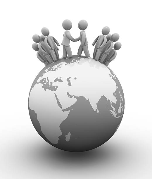 World cooperation stock photo