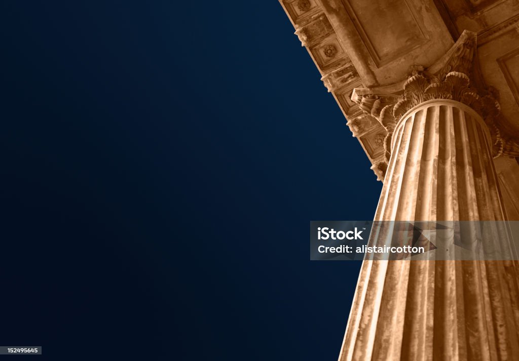 Educação ou tribunal colunas - Foto de stock de Coluna arquitetônica royalty-free