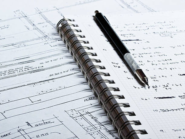 la elaboración de los planes 5 - drafting symbol pencil plan fotografías e imágenes de stock