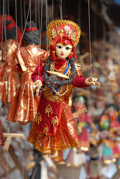 Puppet of Kumari stock photo