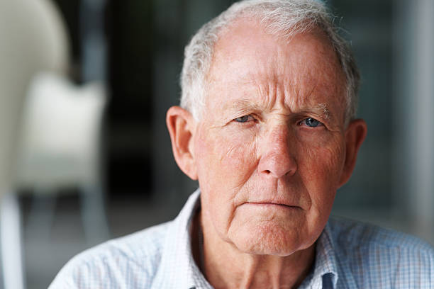 istock Close-up of a lonely retired man 152498555