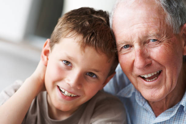 istock Happy senior man with grandson 152498598