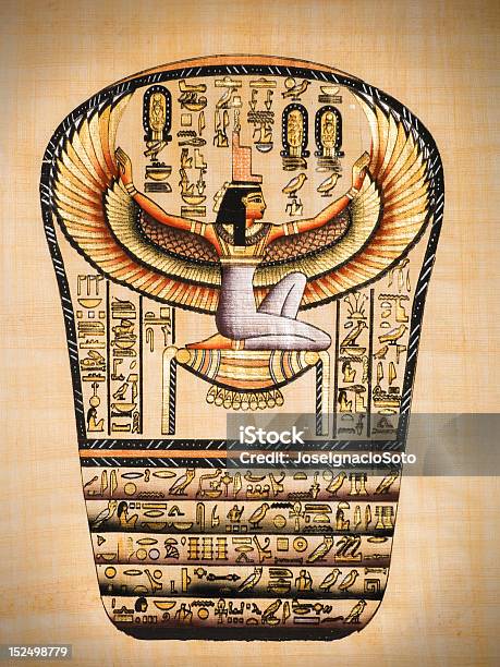 Isis Starożytny Egipska Bogini - zdjęcia stockowe i więcej obrazów Izyda - Izyda, Egipt, Papirus - Papier