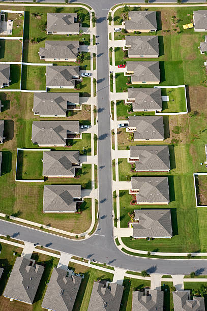 istock Aerial home housing development community images 152498907
