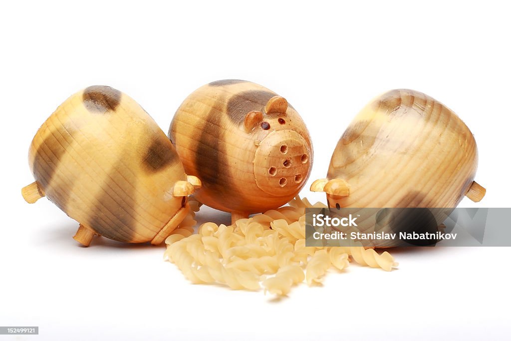 Maiale in legno - Foto stock royalty-free di Animale