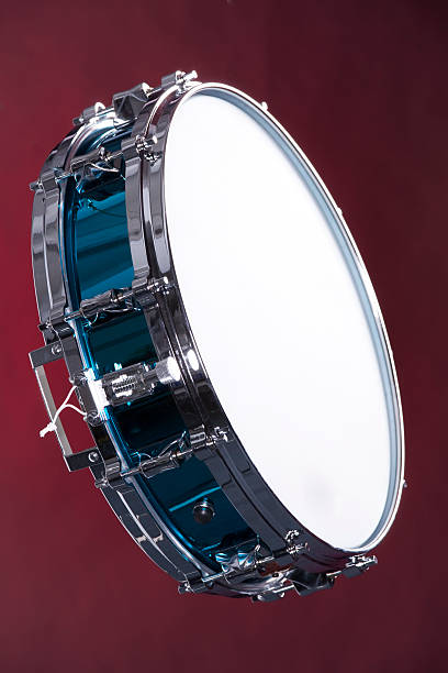 istock Drum Snare Blue Isolated on Red 152499311
