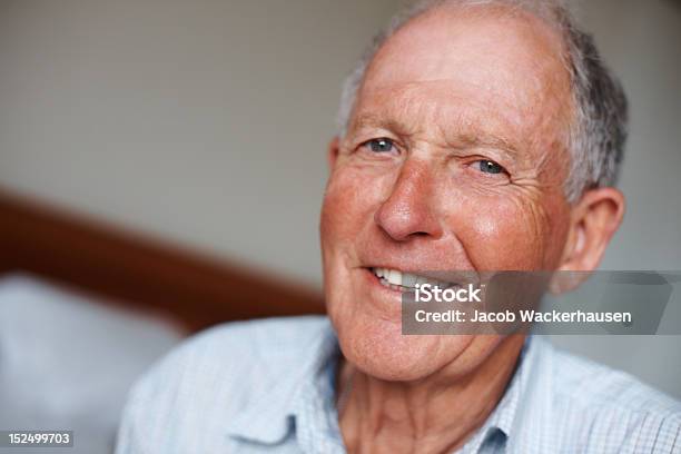 Closeup Of A Happy Senior Man Stock Photo - Download Image Now - 60-69 Years, 65-69 Years, 70-79 Years