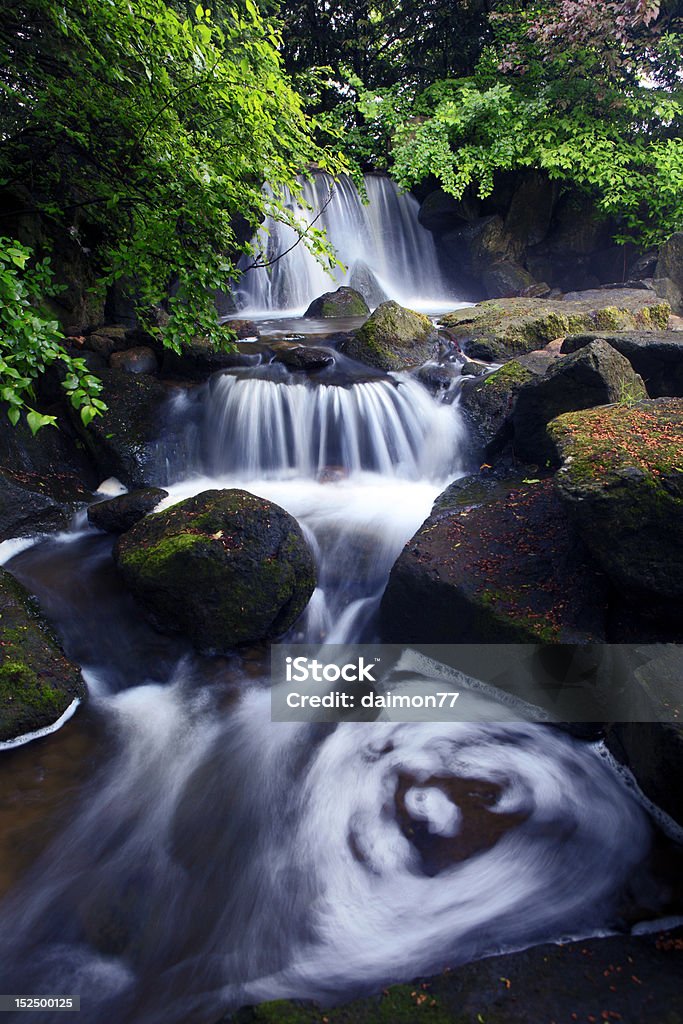 Whirlpool mit Wasserfall - Lizenzfrei Bach Stock-Foto