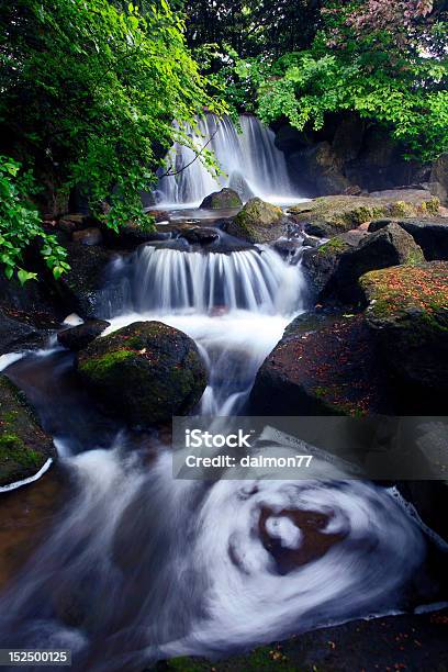 Whirlpool Mit Wasserfall Stockfoto und mehr Bilder von Bach - Bach, Blatt - Pflanzenbestandteile, Entspannung