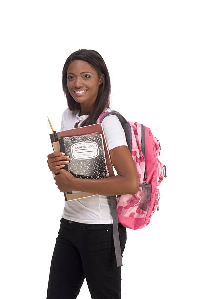大学生若いアフリカ系アメリカ人の女性。 - mocker ストックフォトと画像