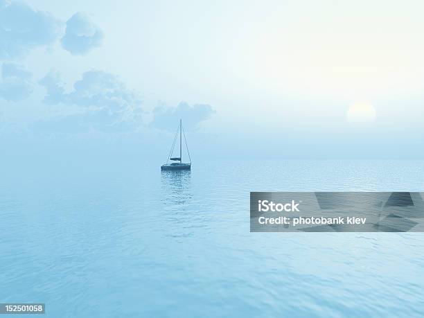 Blue Seascape Stock Photo - Download Image Now - Atmospheric Mood, Beach, Beauty In Nature