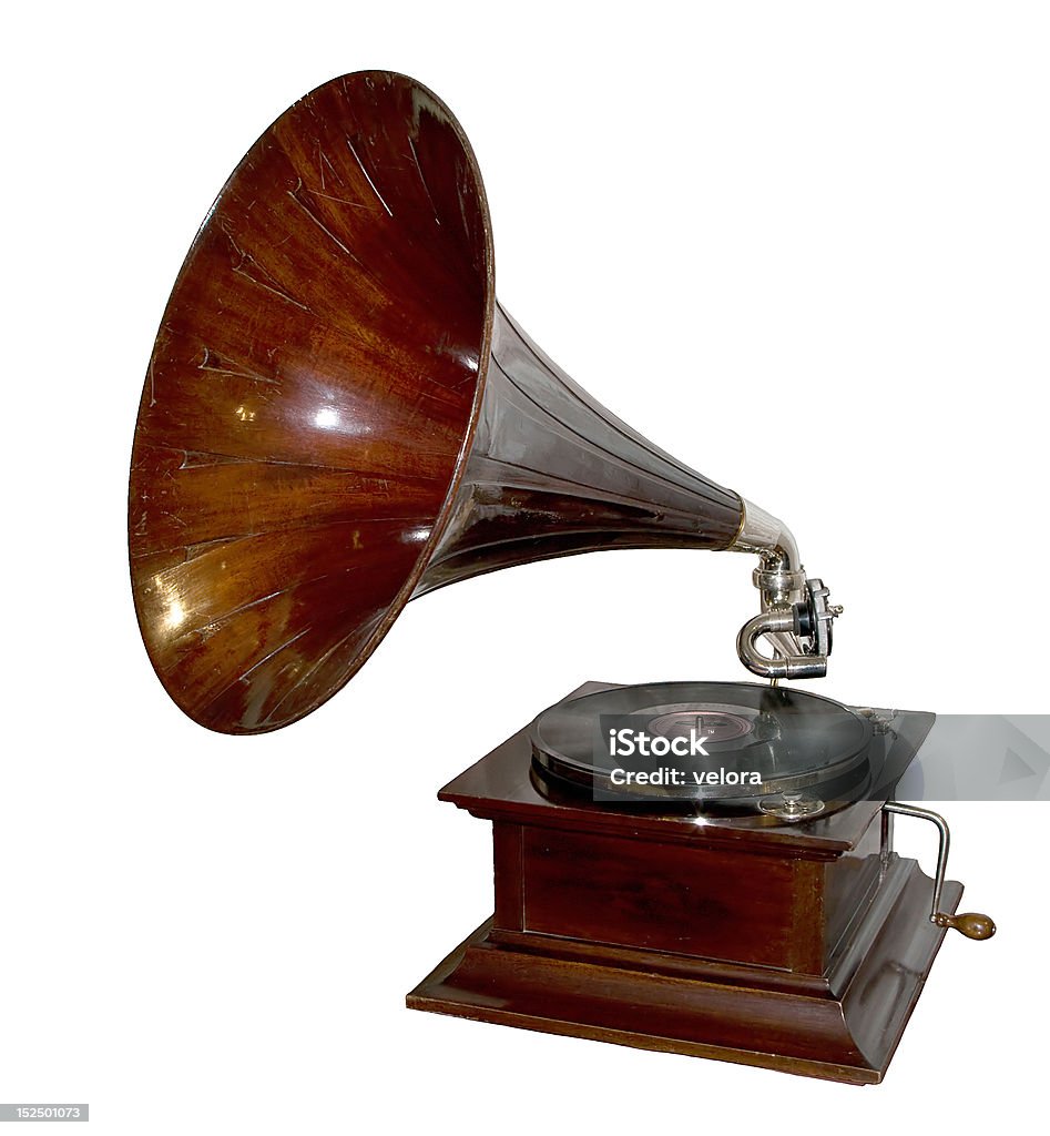 Gramófono retro - Foto de stock de 1920-1929 libre de derechos