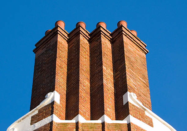 Chimneys stock photo