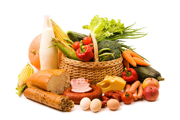 istock Basket with food 152501303