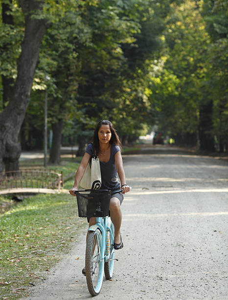 istock Woman riding a bicycle 152501413