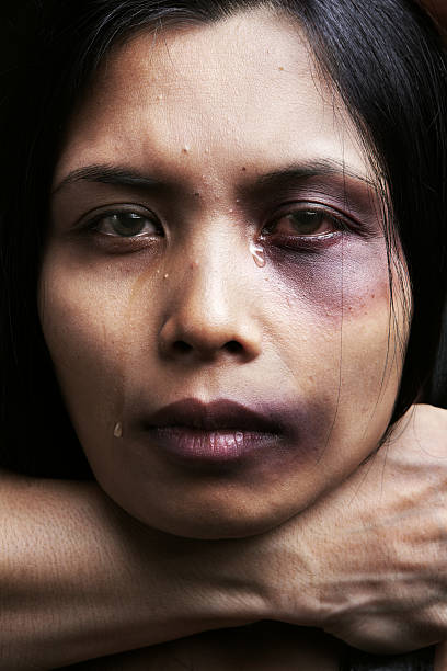 Woman being chocked and hurt Woman being chocked and hurt, concept for domestic violence chocked stock pictures, royalty-free photos & images
