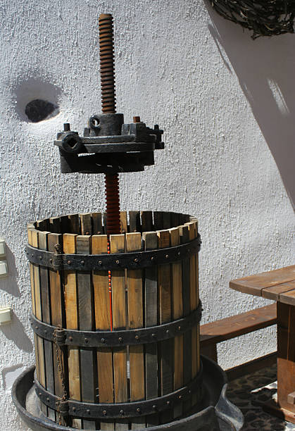istock Antique Wine Press in Santorini, Greece 152502067