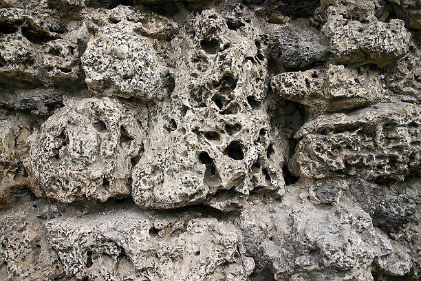 화강암 벽. 스톡 사진