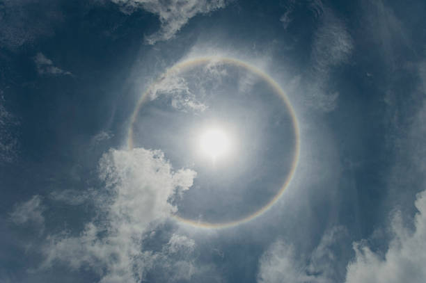 istock Halo around the sun on a cloudy sky 152503276