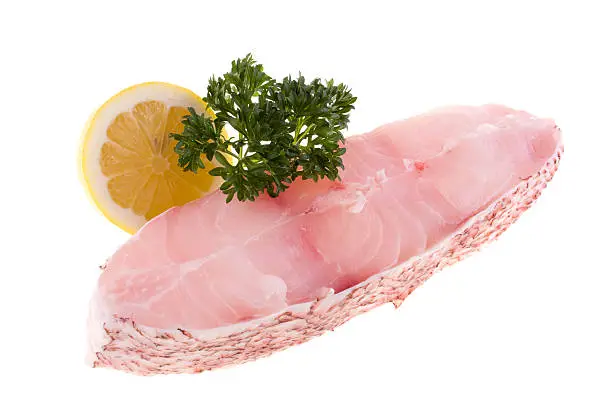 Pink grouper with parsley and lemon