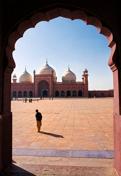 istock Main prayer hall of Lahore mosque 152503729