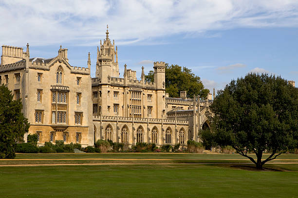 The New Court St John's College at Cambridge stock photo