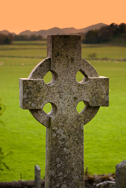 istock Cross in the field 152503989