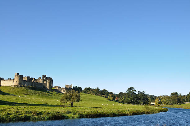 istock River in front of Alnwick Castle 152504302
